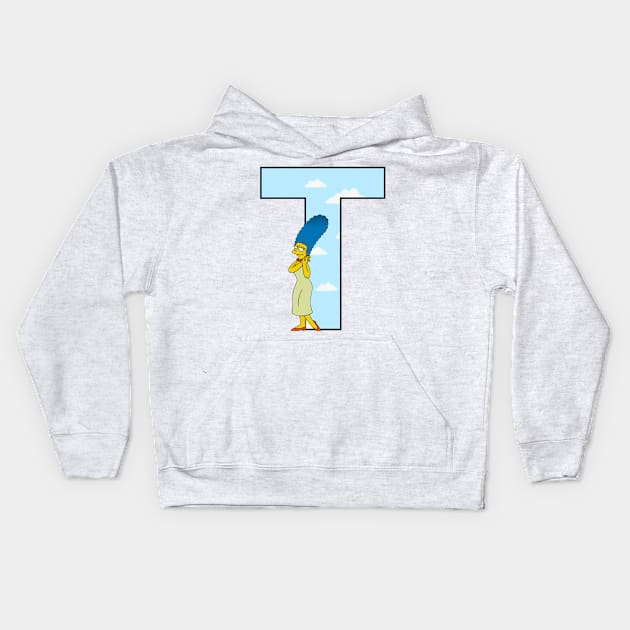 Simpsons letter Kids Hoodie by ZoeBaruch